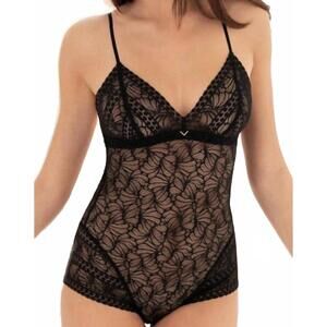 NEW ANTIGEL atelier seduction string bodysuit in noir